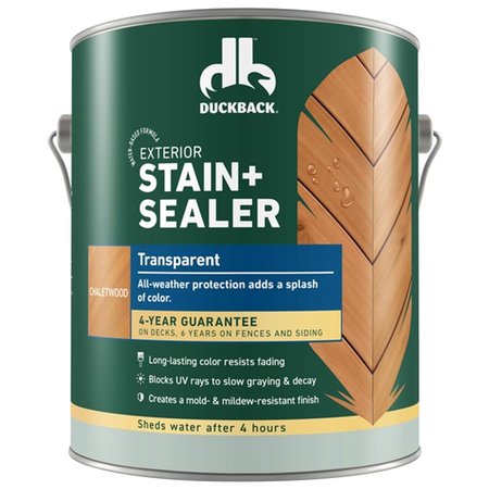 DUCKBACK Transparent Chaletwood Stain and Sealer 1 gal DBWB81010-16